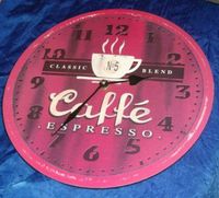 Wanduhr Caffe Espresso Küchenuhr pink Classic No. 5 Kaffee Cafe Bayern - Fürth Vorschau