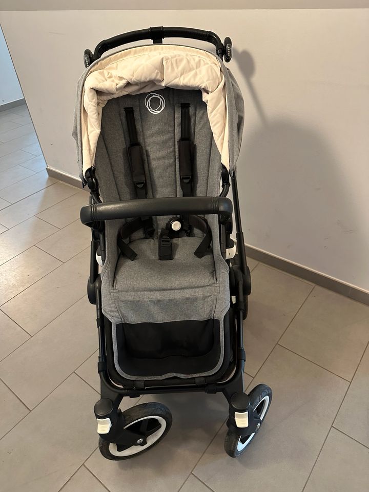 Bugaboo Buffalo grau meliert (grey melange), Licht, Buggyboard in Hamburg