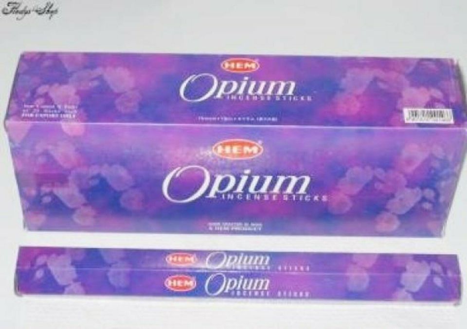 HEM Räucherstäbchen Handgerollt OPIUM aus Indian in Striegistal