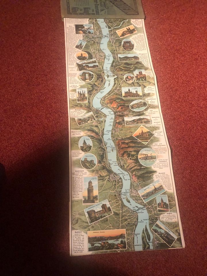 Panoramakarte vom Rhein in Gornsdorf