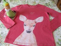 Shirt LA Tom Tailor 128/134/140 himbeer rot Reh Bambi Glitzer top Thüringen - Weimar Vorschau