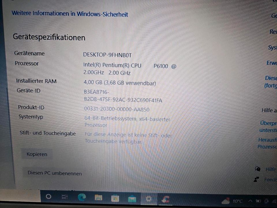 Packard Bell 17,3 Zoll Laptop mit Windows 10 in Neukirchen-Vluyn