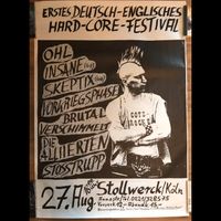 Punk Hard-Core-Festival Poster (OHL, Cotzbrocken, RockoRama) A1 Nordrhein-Westfalen - Frechen Vorschau