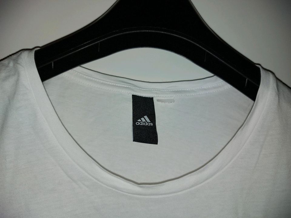 Adidas T-Shirt, Gr. M/L, weiss in Werne