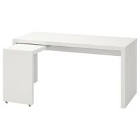 Ikea Malm Schreibtisch weiß mit Ausziehplatte Nordrhein-Westfalen - Düren Vorschau