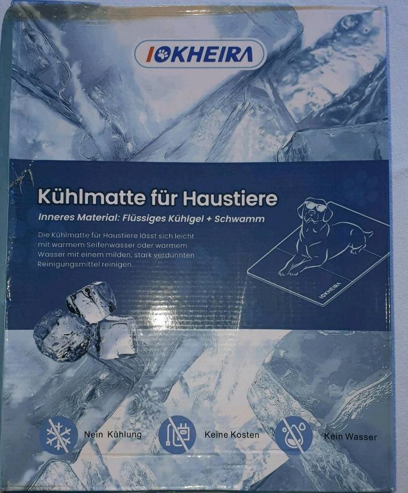 IOKHEIRA Kühlmatte für Haustiere 80 x 120 cm neuwertig in Enkenbach-Alsenborn