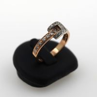 Ring Diamant 585 Gold Brillant 0,22 CT 14 Kt Bicolor Wert 680,- Nordrhein-Westfalen - Gelsenkirchen Vorschau