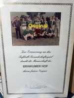 alte Urkunde gerahmt Fußball-Mannschaft Brinkumer Hof 60er 70er Niedersachsen - Ohrum Vorschau