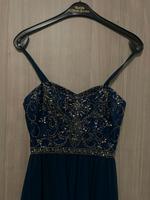 dunkelblaues festliches Kleid Sachsen - Wilkau-Haßlau Vorschau