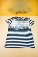 Hallhuber T-Shirt „be nice“ für Damen blau-weiß gestreift in XS Hessen - Hünfeld Vorschau