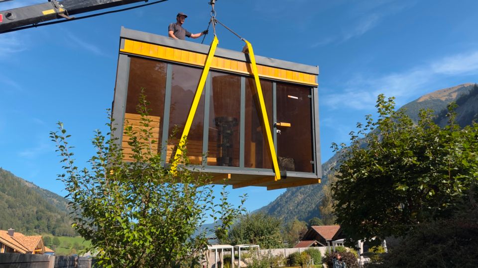 Garten Sauna Hütte Outdoor Saunahaus Horizont House 4m Ruhe Raum in Görlitz