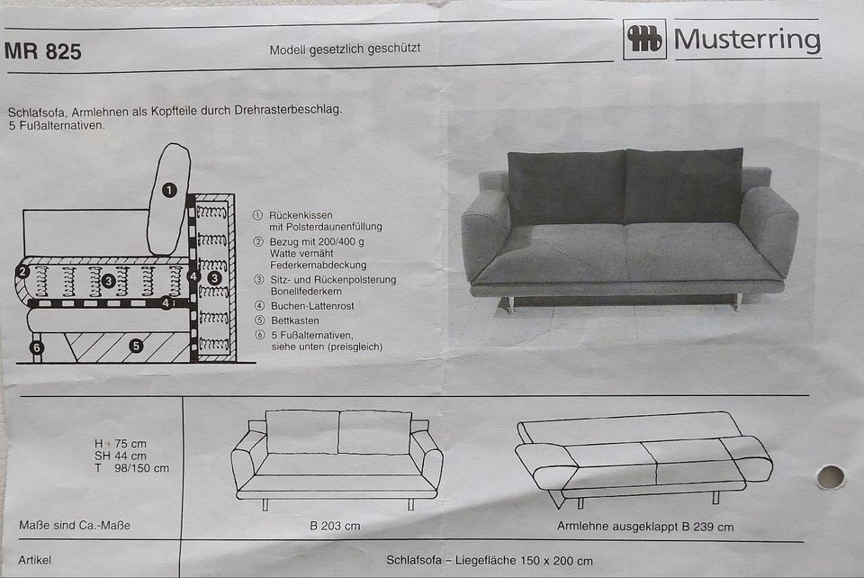 Musterring Schlafcouch in Bonn