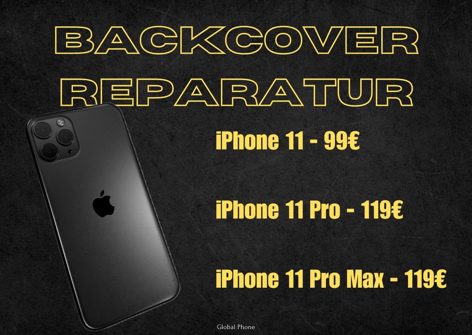 iPhone X,iPhone 11,iPhone 12,iPhone 13,14,15 BACKCOVER REPARATUR in Rheine