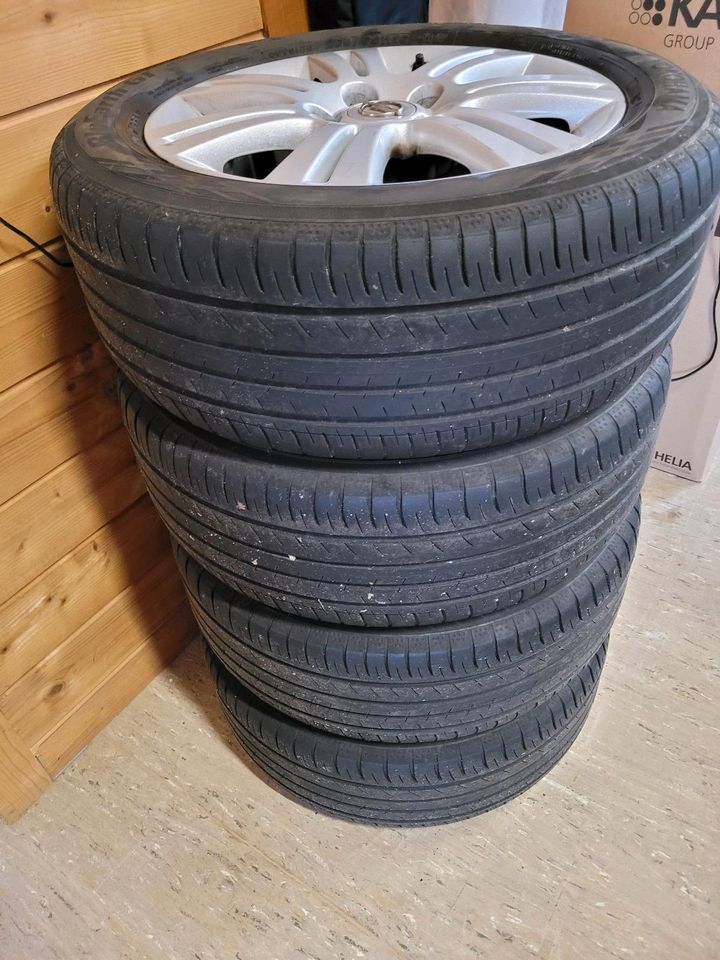 4x Alufelgen Opel mit Yokohama 205/55 R16 91W in Weitnau