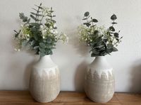 Deko Vase weiß beige Eukalyptus Kunstpflanze Kr. München - Aschheim Vorschau