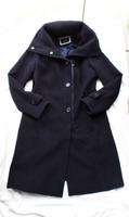 moderner Woll-Mantel/Longjacke Blau hoher Kragen Gr.40/42 Bayern - Heilsbronn Vorschau