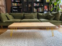 Sofa Tisch, Couchtisch, Holz Tisch Wohnzimmer, Gelbe Beinen Berlin - Treptow Vorschau