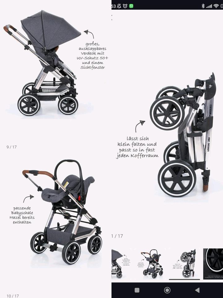 ABC Design 3in1 Kinderwagen Condor 4 Air-Diamond Special Edition in Bad Doberan