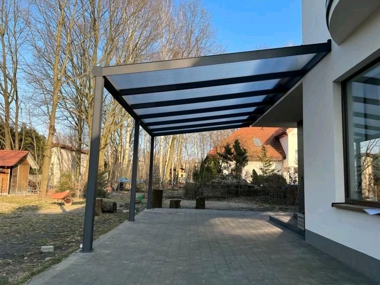 Terrassenüberdachung 450x306 aus Alu|aus Polen | mit Polycarbonat in Berlin