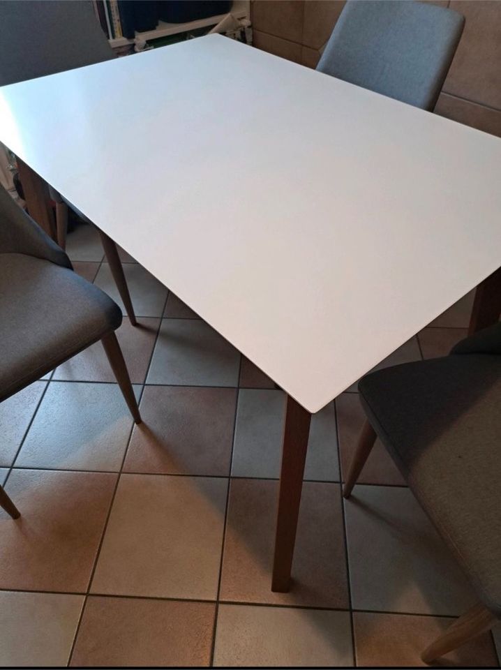 Esszimmer Esstisch Stühle grau Tisch in Wetter (Ruhr)