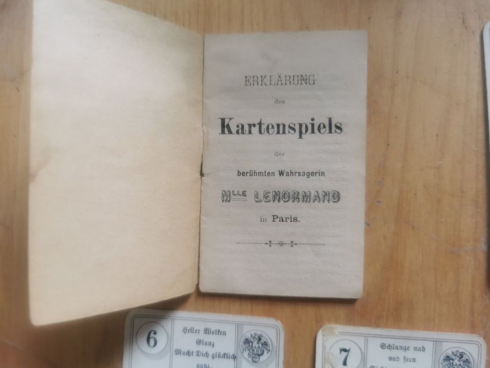 ✿ Antik Vintage Wahrsage Karten Vintage Esoterik Tarot Spielkarte in Mannheim