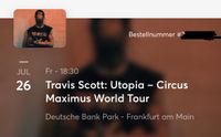 Travis Scott Konzert Frankfurt - 26.07 - Aisle Seat Tickets Hessen - Bensheim Vorschau