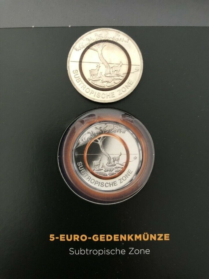 5 Euro Münze - Subtropische Zone F 2018 in Fellbach