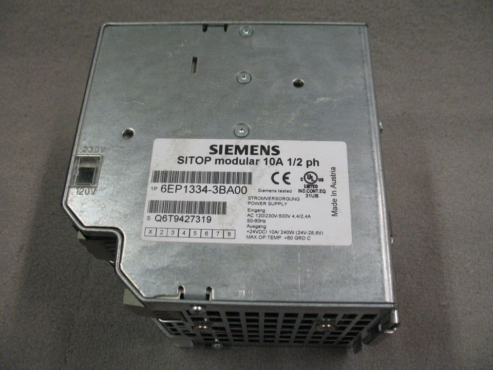 SIEMENS SITOP modular 10A 1/2 ph 6EP1334-3BA00 in Aalen