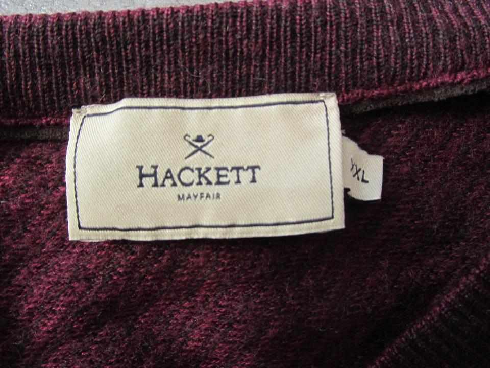 Hackett Jacquard Herren Wolle-Seide-Kaschmir XXL Pullover in Gütersloh