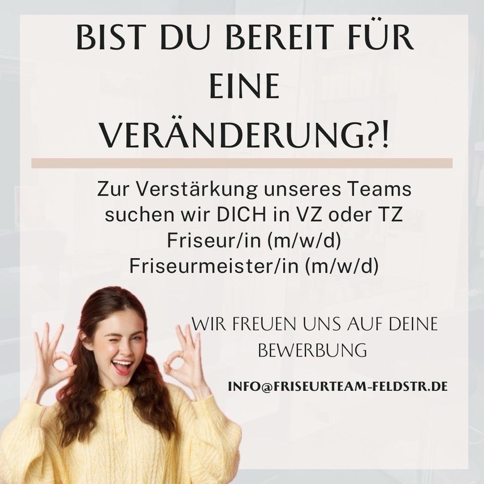 Friseur/in, Friseurmeister/in gesucht! Friseursalon in Bielefeld in Bielefeld