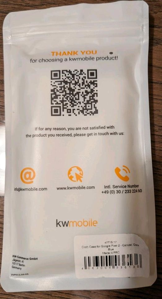 kwmobile Stoff  Handyhülle für Google Pixel 2 in Hanau