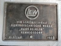 Deutsche Reichsbahn LEW Schild Dresden - Dresden-Plauen Vorschau