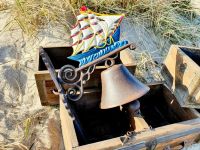 ❅ Wunderschöne Wandglocke "Schiff" Gusseisen Glocke Segelschiff ❅ Nordrhein-Westfalen - Witten Vorschau