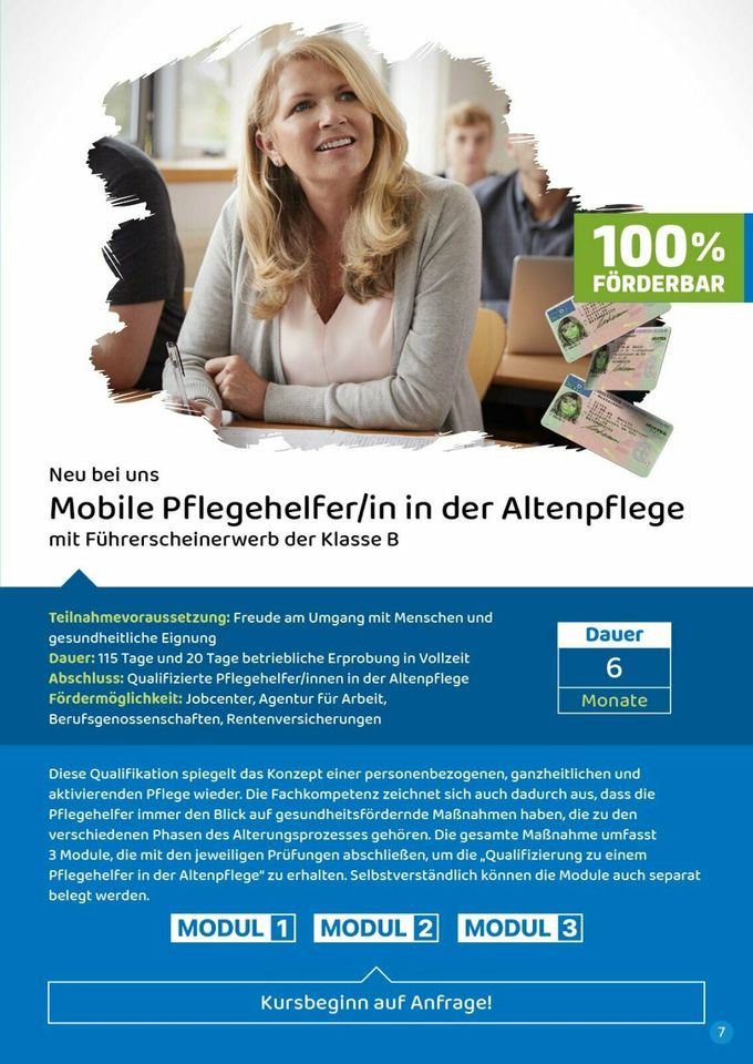 Mobile Pflegehelfer/In in der Altenpflege in Köln