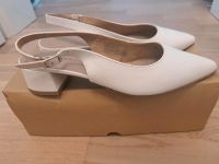 Tamaris Slingpumps Leder Weiss - Gr 40 München - Trudering-Riem Vorschau