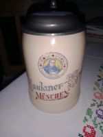 Bierkrug mit Zinn-Deckel 0,5l " Paulaner " Bayern - Feucht Vorschau