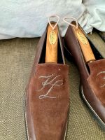 Karl Lagerfeld Monogramm KL Loafer 90er Vintage raritat schuhe Frankfurt am Main - Gutleutviertel Vorschau