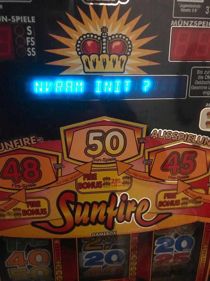 Bally wulff sunfire Spielautomat Defekt in Dormagen