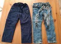 2 Hosen: Thermohose + Jeans mit Hosenträger, Gr. 104 Brandenburg - Neuenhagen Vorschau