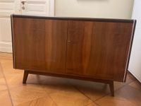 Sideboard mit schwarzer Glasplatte von Jitona, Kommode, Vintage Sachsen - Görlitz Vorschau