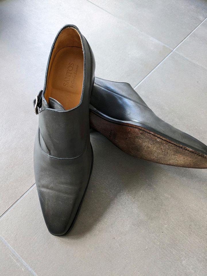 Carlos Santos Herrenschuh single monk,  grau UK 7,5 in Bonn