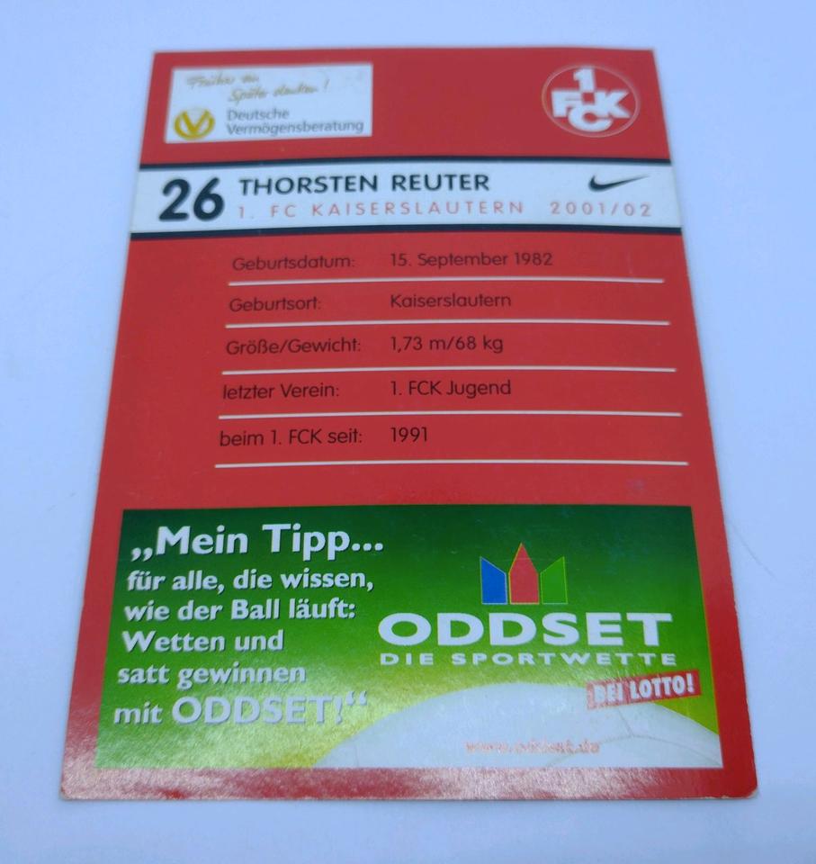 1. FC Kaiserslautern Autogrammkarten signiert von 1991/2001 in Edesheim (Pfalz)