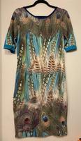 Neuwertig Angelo Marani Italia Kleid Strauß Blau Gr. S/M/L West - Nied Vorschau