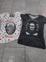 2 T-shirt mit totenkopf Nordrhein-Westfalen - Herten Vorschau