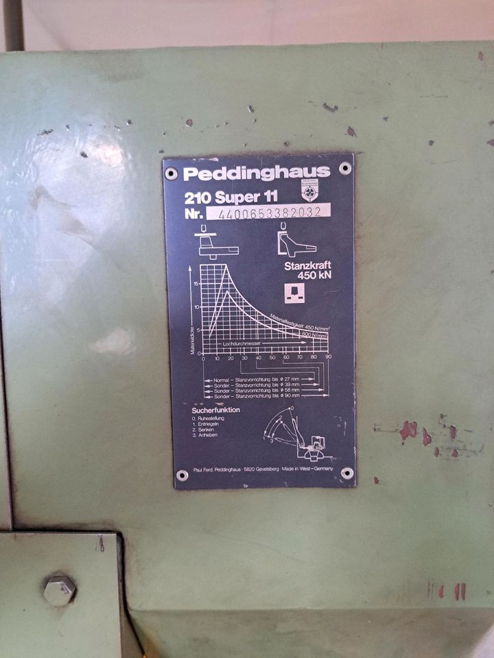 Peddinghaus Profil und Lochstanze mit Automatikanschlag in Hutthurm