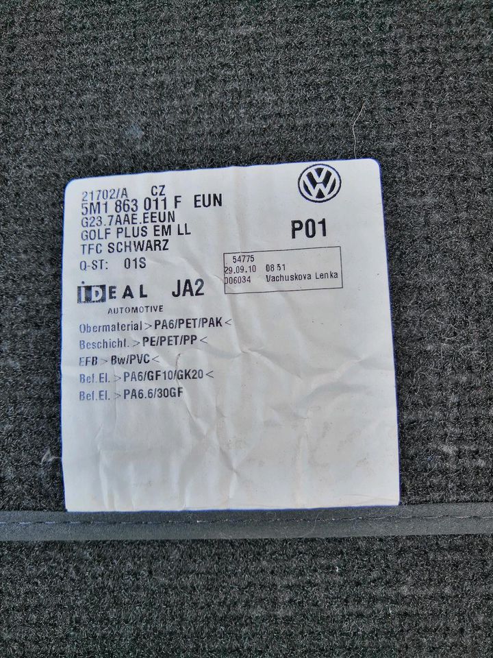 VW Golf 6 Velour Fußmatten Set in Weimar