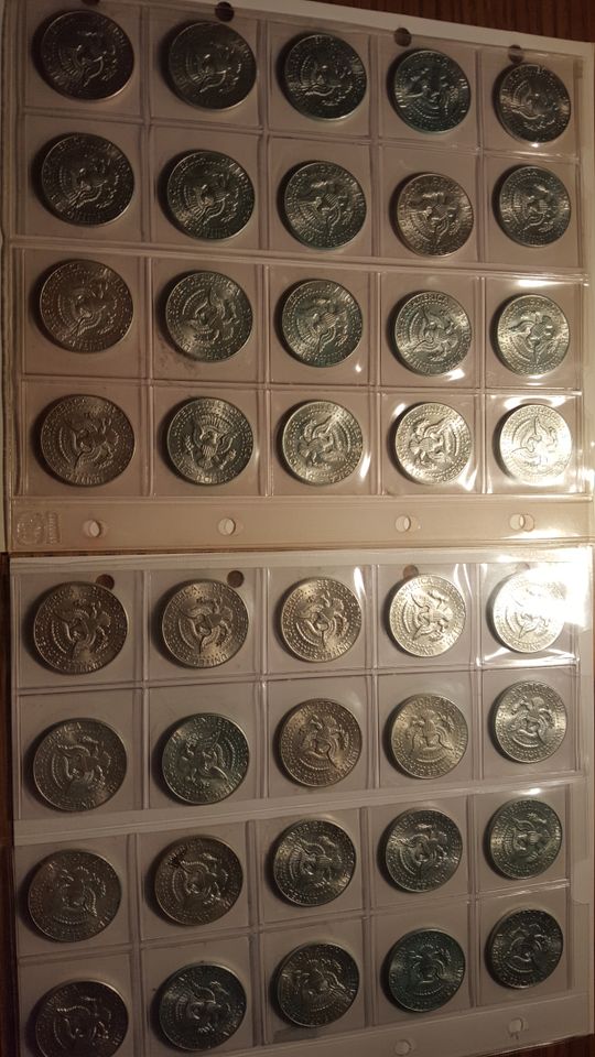 128 alte USA Silbermünzen Sammlung Echtes Silber in Mönchengladbach