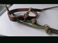 Paracord Leder Set Halsband Leine Gold Nordrhein-Westfalen - Telgte Vorschau
