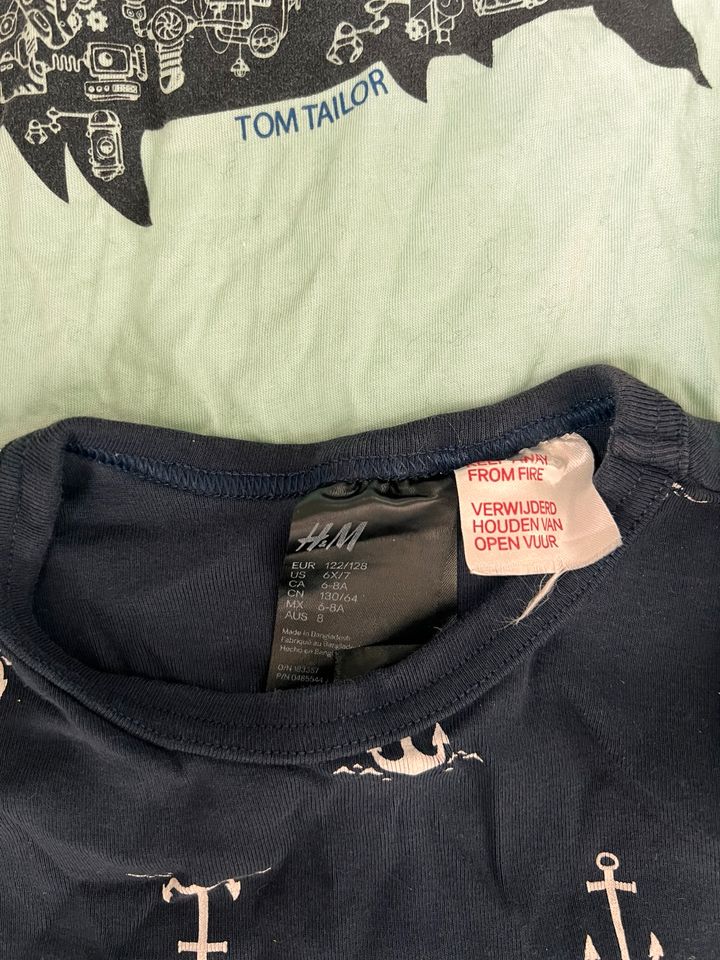 Set 6 T-Shirts 122 128 Name it Tom Tailor H&M Maritim Paket in Brachttal