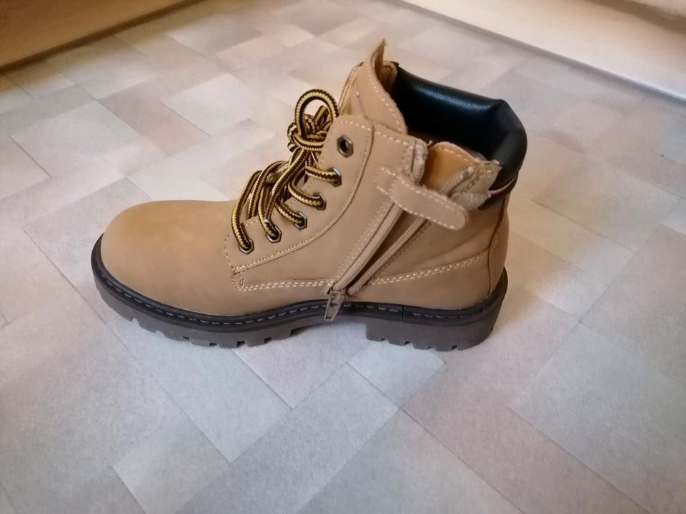 Stiefel Boots Schnürboots Gr 36 Reißverschluß Tommy Hilfiger in Heideblick